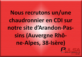 PULSA recrute un chaudronnier